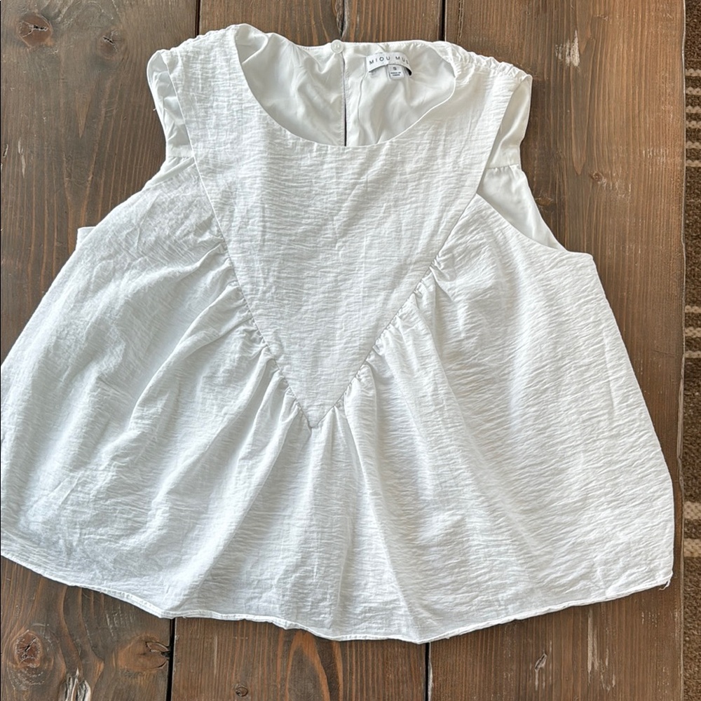 Shop Henly White Sleeveless Top New